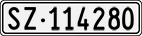 License plate of Switzerland, Cars