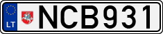License plate of Lithuania, Cars
