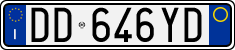 License plate of Italy, Cars (1994 year series)