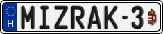 license plates of Hungary, Vanity Plates (2022)