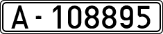 License plates of Spain, 1900 year series