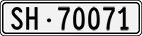 License plate of Switzerland, Cars