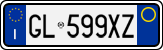 License plate of Italy, Cars (1994 year series)