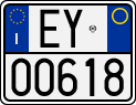 License plate of Italy, Motorcycles (1994 year series)