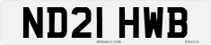 License plate of the United Kingdom, 2001 year system