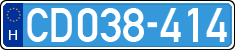license plates of Hungary, Diplomatic