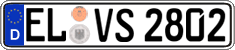 German license plate, Regular plates