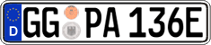 German license plate, Electric vehicles