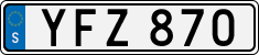 License plate of Sweden, Regular plates