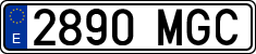 License plates of Spain, Ordinary (2000)