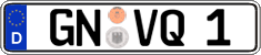 German license plate, Regular plates
