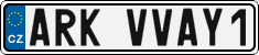 License plate of the Czech Republic, Vanity Plates