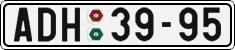 License plate of the Czech Republic, Cars (1960)