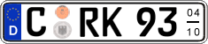 German license plate, Seasonal plates