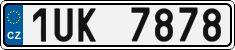 License plate of the Czech Republic, Cars (2001)