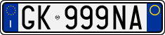 License plate of Italy, Cars (1994 year series)