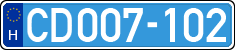 license plates of Hungary, Diplomatic