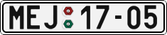 License plate of the Czech Republic, Cars (1960)