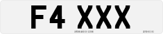 License plate of the United Kingdom, 1983 year system