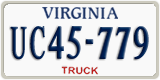 Virginia, Trucks (AB12-345)