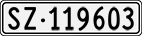 License plate of Switzerland, Cars