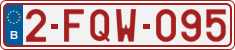 License plate of Belgium, Regular plates (2010)
