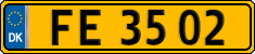 License plate of Denmark, Commercial vehicles