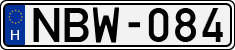 license plates of Hungary, Cars (1990)