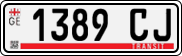 License plate of Georgia, Export transit plates