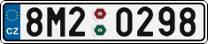 License plate of the Czech Republic, Cars (2001)