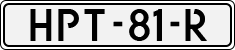 License plate of the Netherlands, Cars