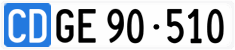 License plate of Switzerland, Diplomatic