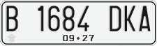 License plate of Indonesia, Regular plates