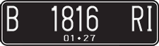 License plate of Indonesia, Regular plates