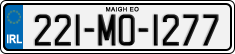 License plate of Ireland, Regular plates