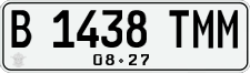 License plate of Indonesia, Regular plates