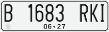 License plate of Indonesia, Regular plates