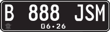 License plate of Indonesia, Regular plates