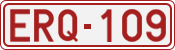 License plate of Belgium, 1951 year system