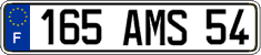 French license plate, FNI