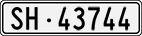 License plate of Switzerland, Cars