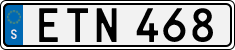 License plate of Sweden, Regular plates