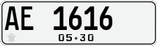 License plate of Indonesia, Regular plates