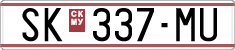 License plate of North Macedonia, Regular plates (1993)