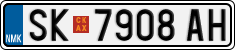 License plate of North Macedonia, Regular plates (2012)