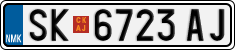 License plate of North Macedonia, Regular plates (2012)