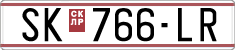 License plate of North Macedonia, Regular plates (1993)