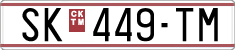 License plate of North Macedonia, Regular plates (1993)