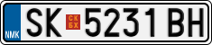 License plate of North Macedonia, Regular plates (2012)