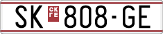 License plate of North Macedonia, Regular plates (1993)